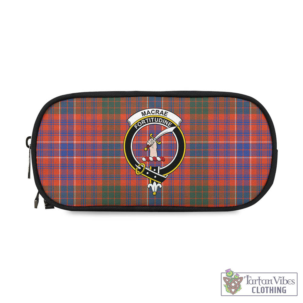 Tartan Vibes Clothing MacRae Ancient Tartan Pen and Pencil Case with Family Crest