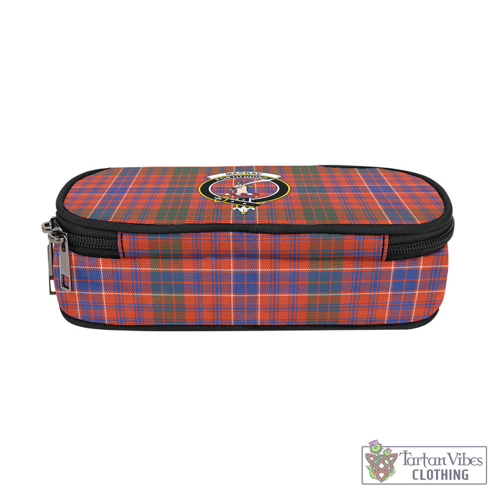 Tartan Vibes Clothing MacRae Ancient Tartan Pen and Pencil Case with Family Crest