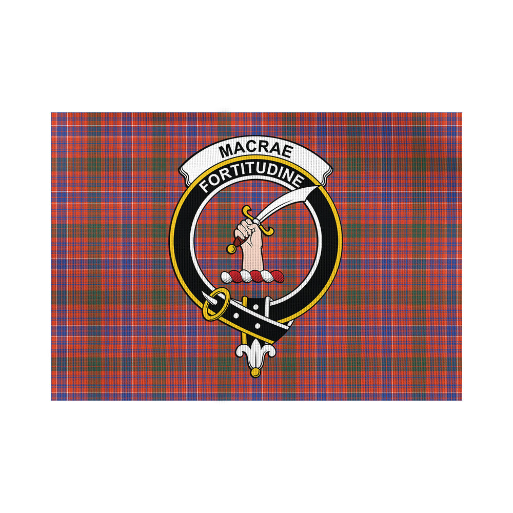 macrae-ancient-tartan-flag-with-family-crest