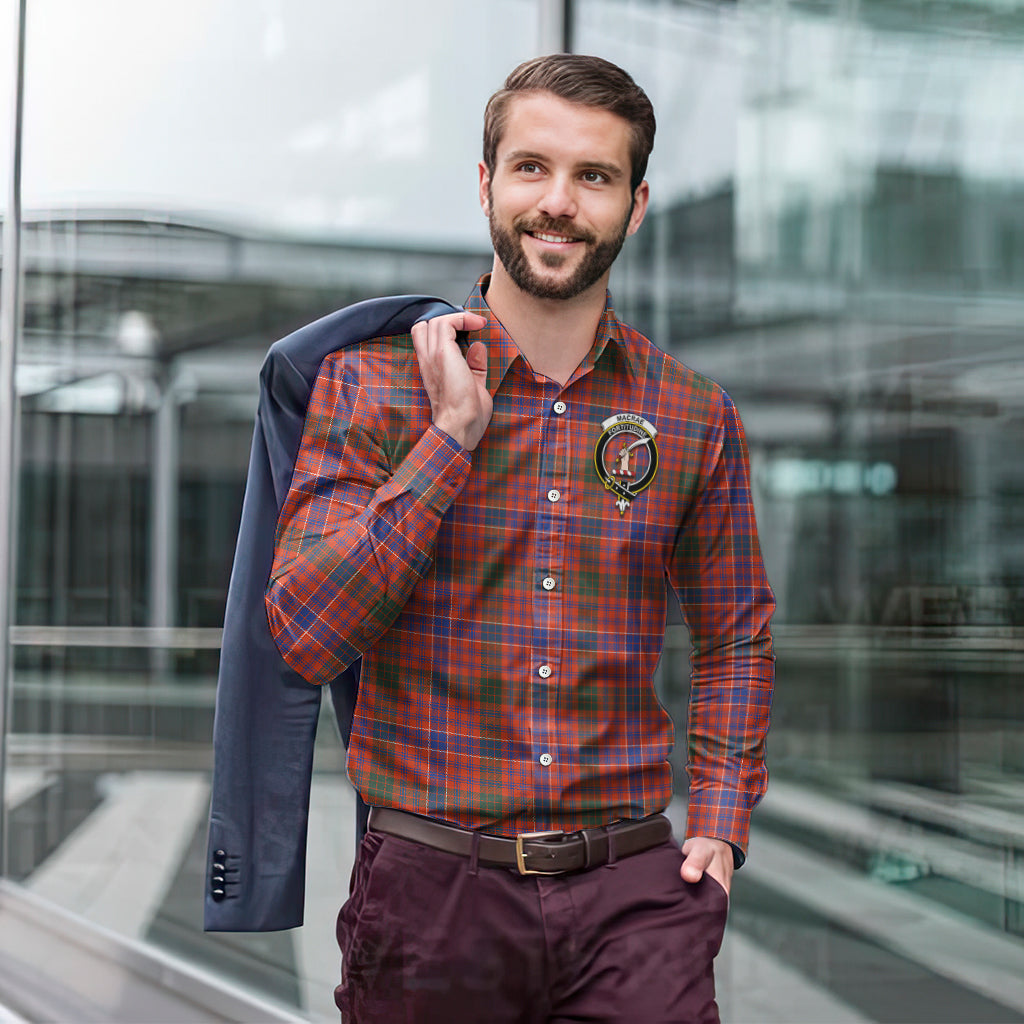 macrae-ancient-tartan-long-sleeve-button-up-shirt-with-family-crest