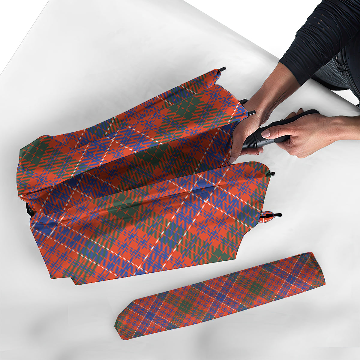 MacRae Ancient Tartan Umbrella - Tartanvibesclothing