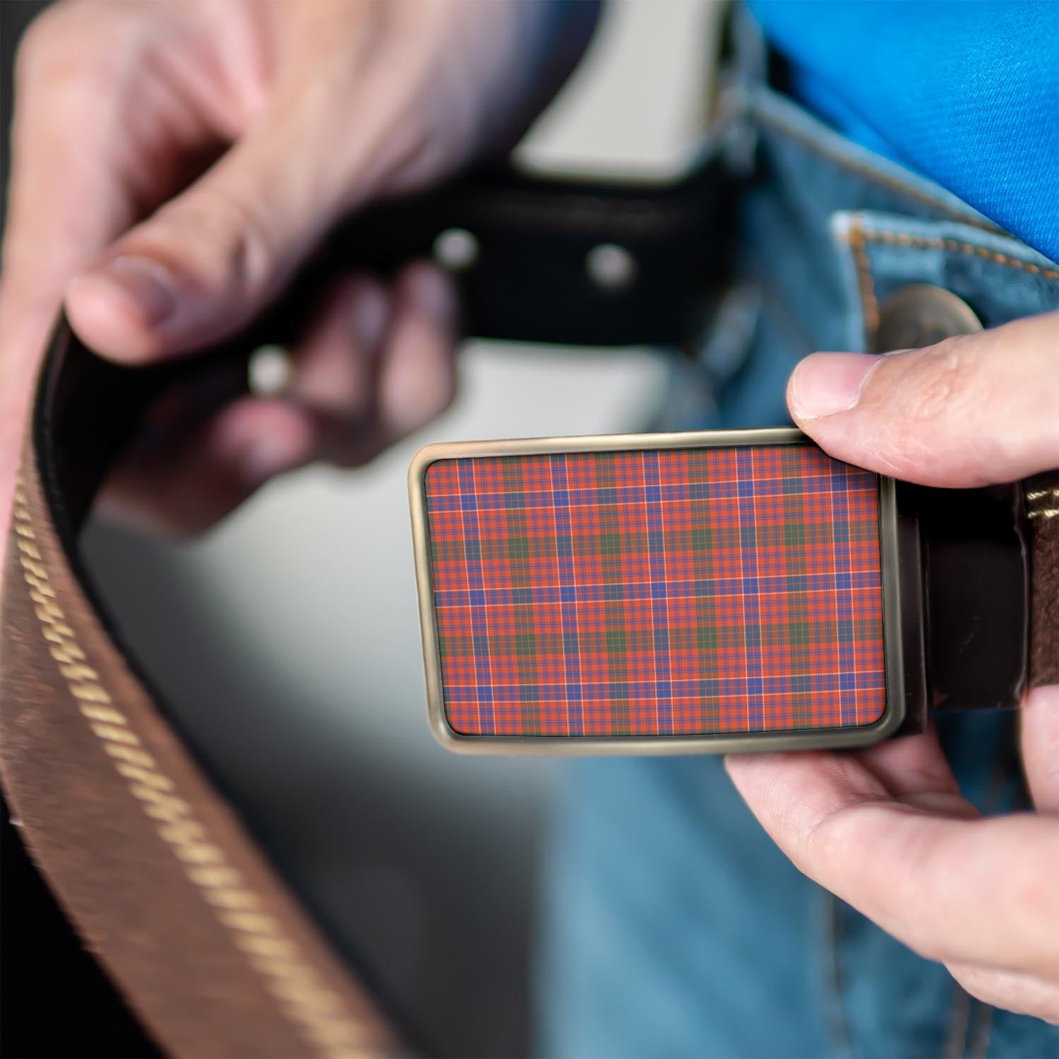 MacRae Ancient Tartan Belt Buckles - Tartanvibesclothing