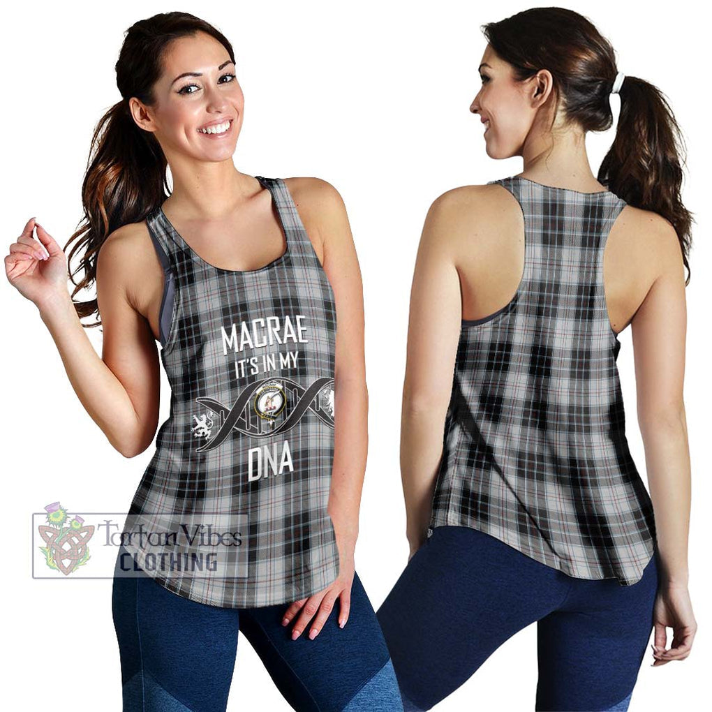 MacRae Dress Tartan Women's Racerback Tanks with Family Crest DNA In Me Style 4XL - Tartanvibesclothing Shop