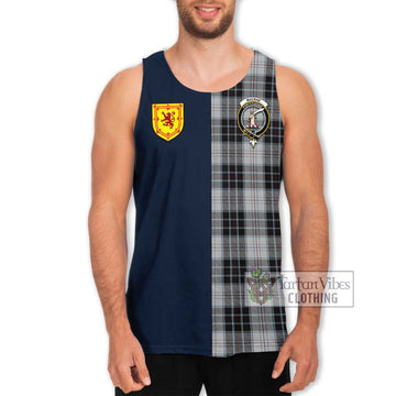 MacRae Dress Tartan Men's Tank Top Alba with Scottish Lion Royal Arm Half Style