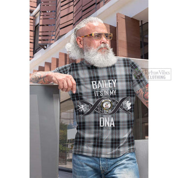 MacRae Dress Tartan Cotton T-shirt with Family Crest DNA In Me Style