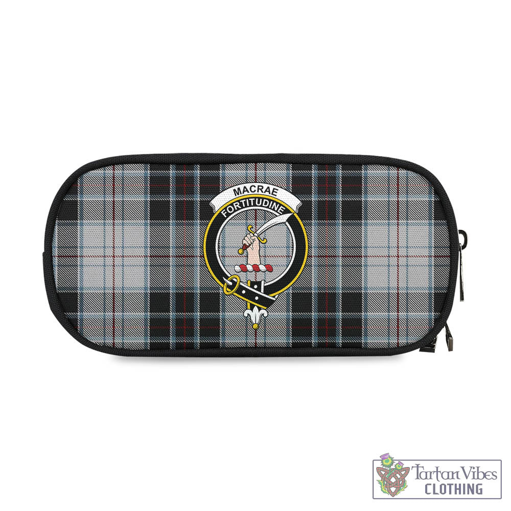 Tartan Vibes Clothing MacRae Dress Tartan Pen and Pencil Case with Family Crest