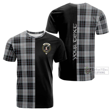 MacRae Dress Tartan Cotton T-shirt with Family Crest and Half Of Me Style