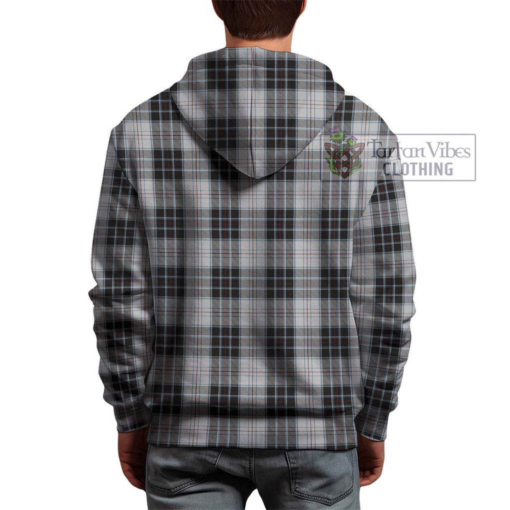 MacRae Dress Tartan Hoodie with Family Crest DNA In Me Style - Tartanvibesclothing Shop