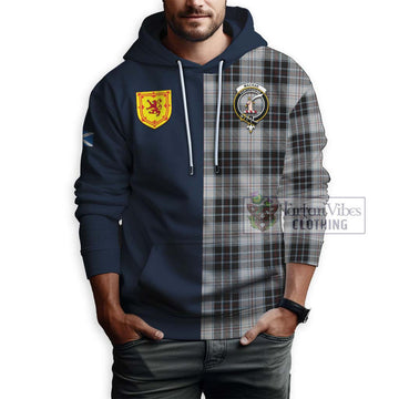 MacRae Dress Tartan Hoodie Alba with Scottish Lion Royal Arm Half Style