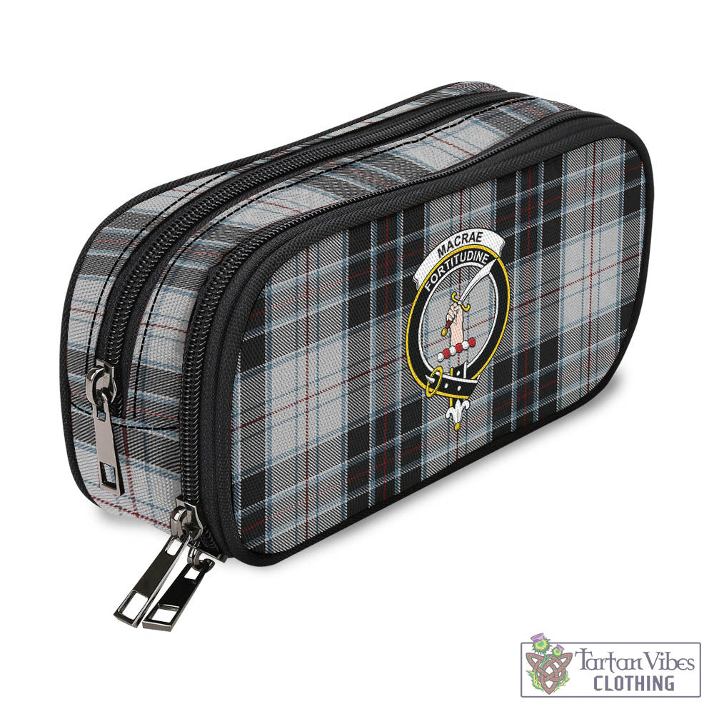 Tartan Vibes Clothing MacRae Dress Tartan Pen and Pencil Case with Family Crest