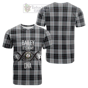 MacRae Dress Tartan Cotton T-shirt with Family Crest DNA In Me Style