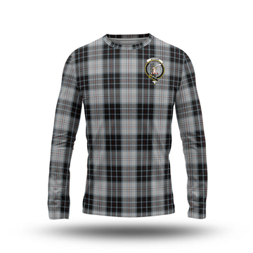 MacRae Dress Tartan Long Sleeve T-Shirt with Family Crest