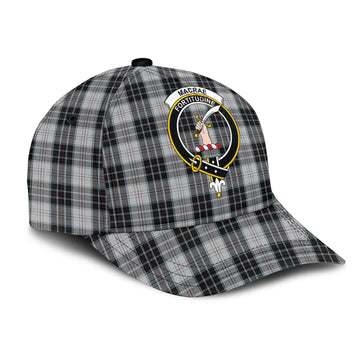 MacRae Dress Tartan Classic Cap with Family Crest