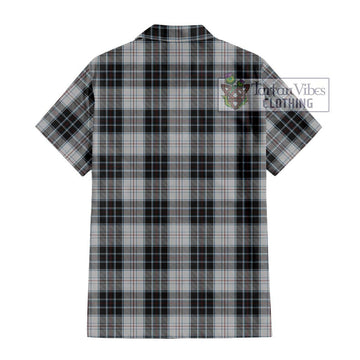 MacRae Dress Tartan Short Sleeve Button Shirt with Family Crest DNA In Me Style