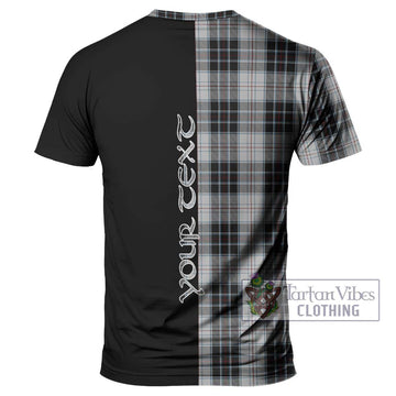 MacRae Dress Tartan T-Shirt with Family Crest and Half Of Me Style