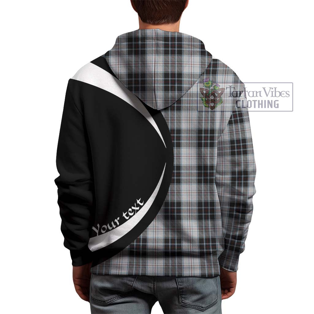 MacRae Dress Tartan Hoodie with Family Crest Circle Style - Tartan Vibes Clothing