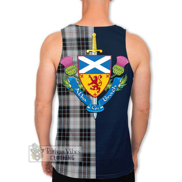 MacRae Dress Tartan Men's Tank Top Alba with Scottish Lion Royal Arm Half Style