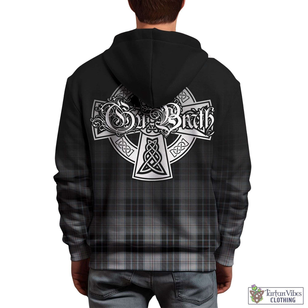 Tartan Vibes Clothing MacRae Dress Tartan Hoodie Featuring Alba Gu Brath Family Crest Celtic Inspired