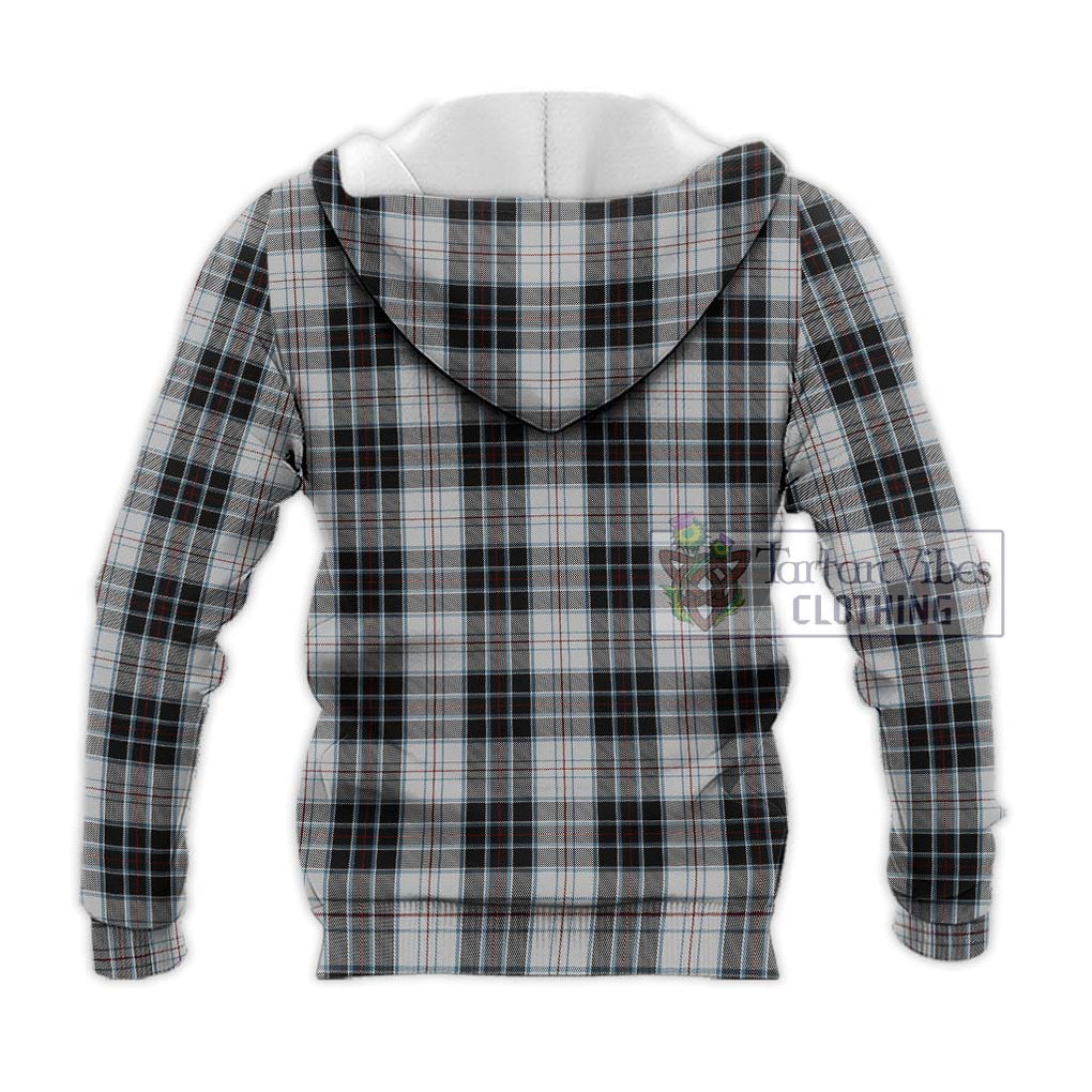 MacRae Dress Tartan Knitted Hoodie with Family Crest DNA In Me Style - Tartanvibesclothing Shop