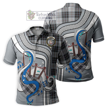 MacRae Dress Tartan Polo Shirt with Epic Bagpipe Style