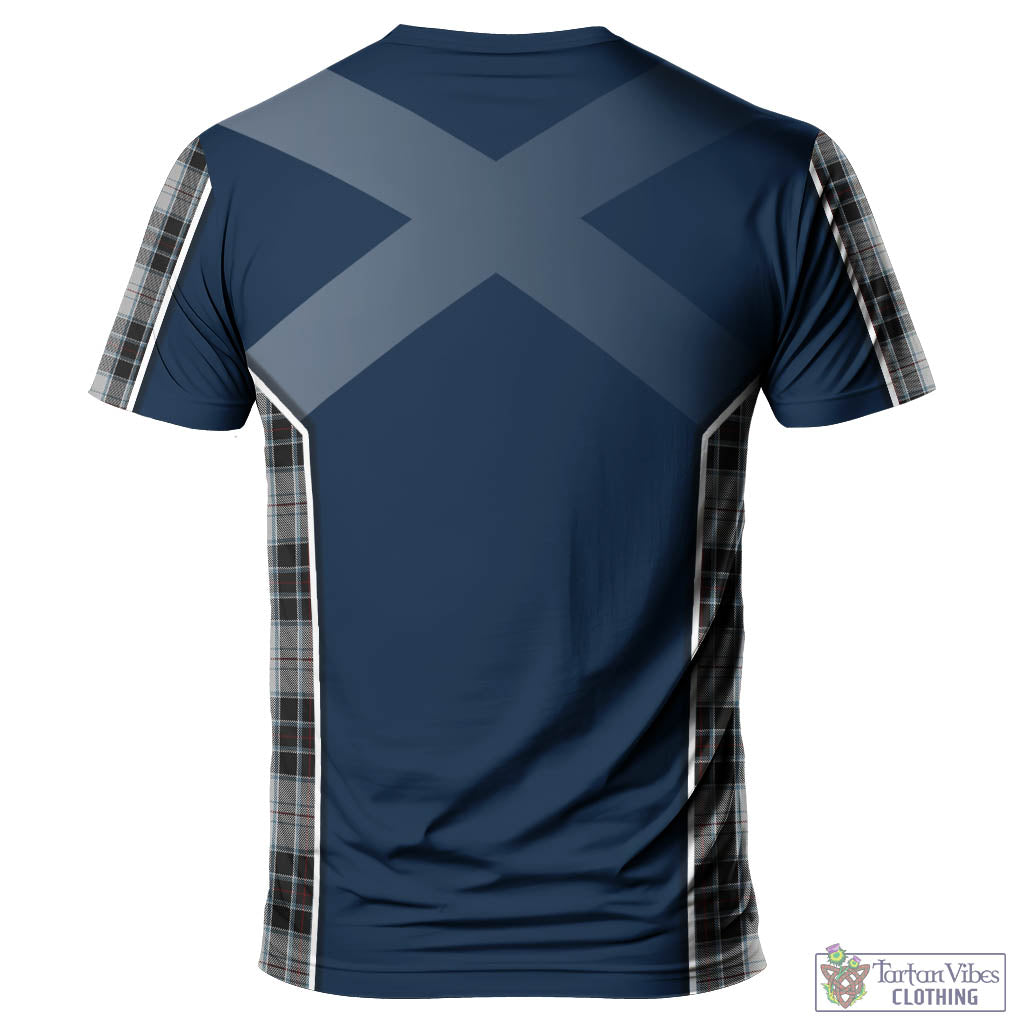 Tartan Vibes Clothing MacRae Dress Tartan T-Shirt with Family Crest and Scottish Thistle Vibes Sport Style