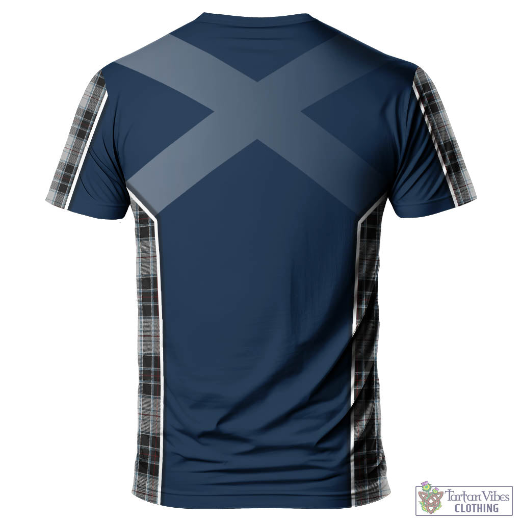 Tartan Vibes Clothing MacRae Dress Tartan T-Shirt with Family Crest and Lion Rampant Vibes Sport Style