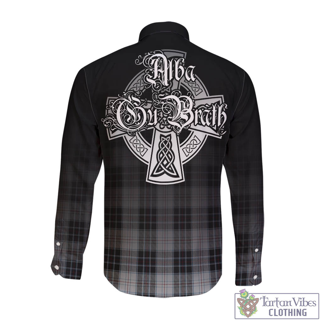 Tartan Vibes Clothing MacRae Dress Tartan Long Sleeve Button Up Featuring Alba Gu Brath Family Crest Celtic Inspired