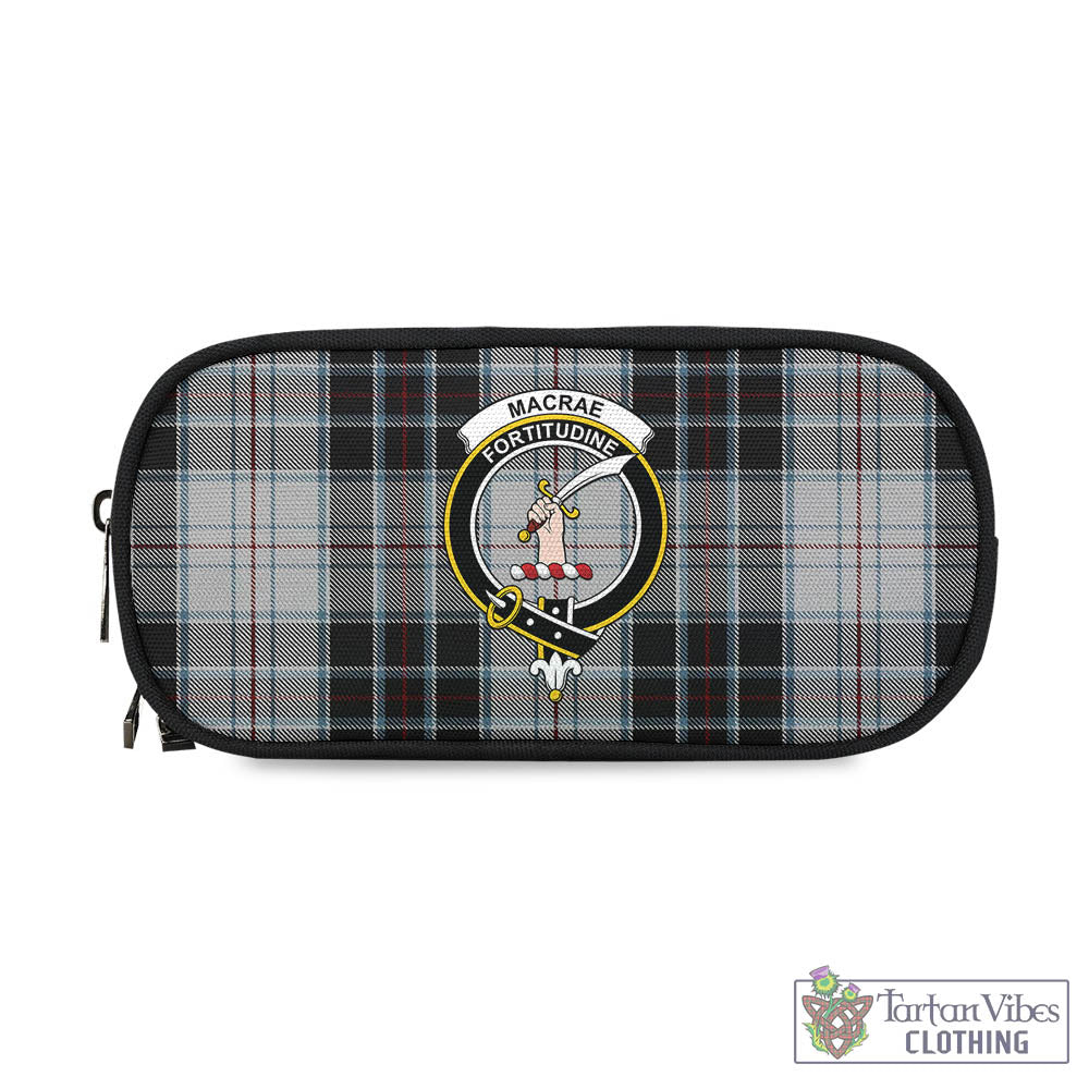 Tartan Vibes Clothing MacRae Dress Tartan Pen and Pencil Case with Family Crest