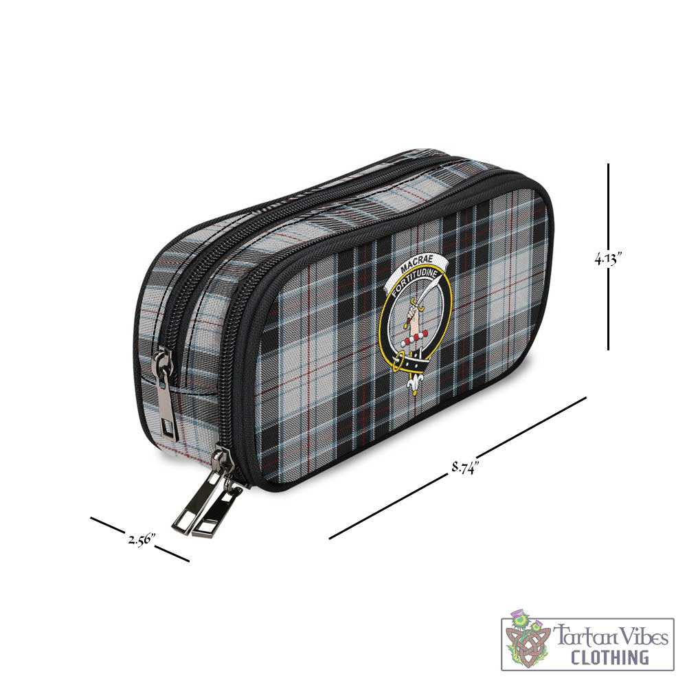 Tartan Vibes Clothing MacRae Dress Tartan Pen and Pencil Case with Family Crest