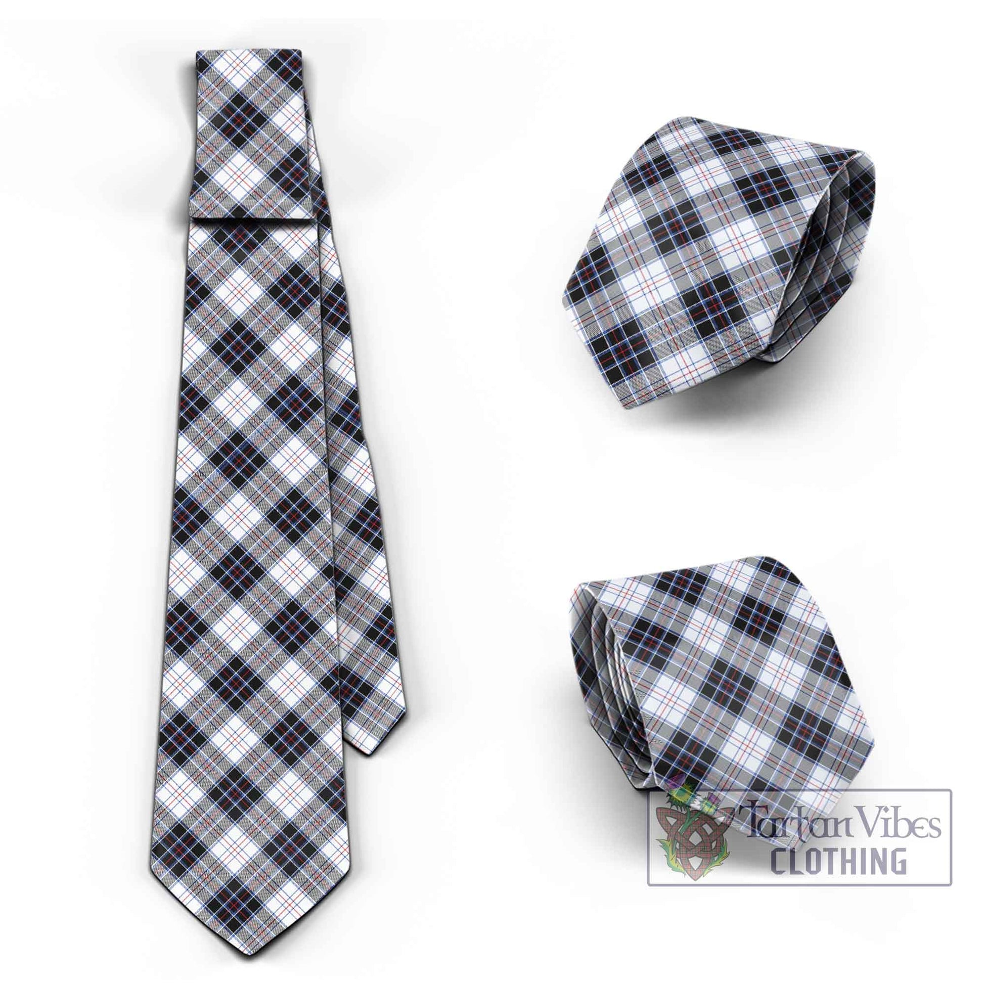 Tartan Vibes Clothing MacRae Dress Modern Tartan Classic Necktie Cross Style