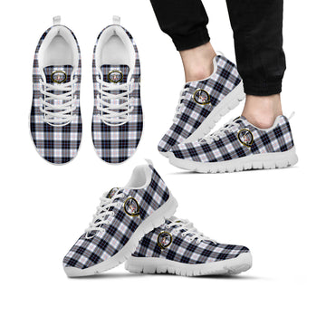 MacRae Dress Modern Tartan Sneakers with Family Crest