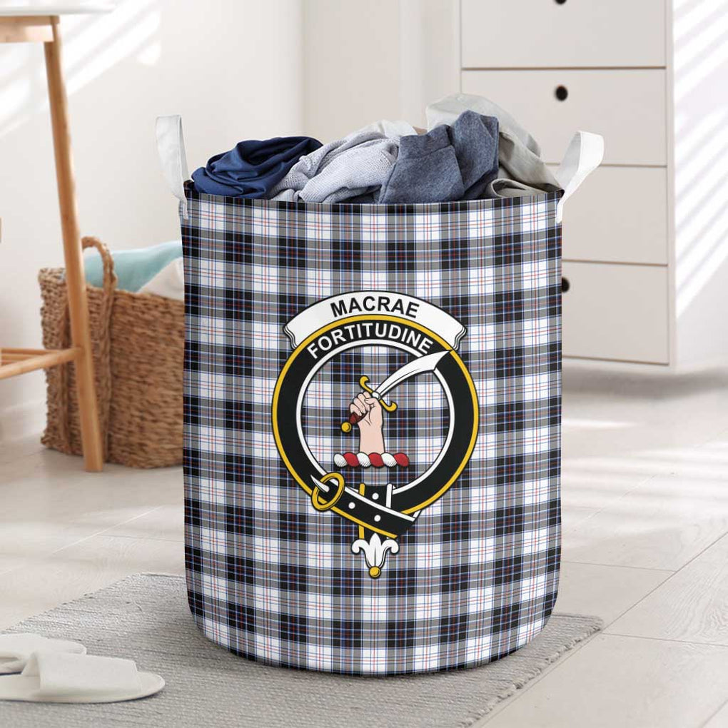 MacRae Dress Modern Tartan Laundry Basket with Family Crest One Size - Tartanvibesclothing Shop