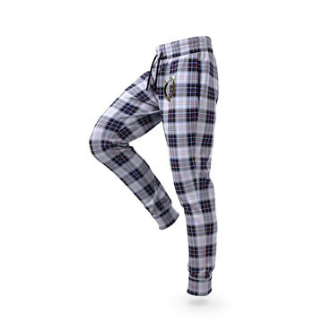 MacRae Dress Modern Tartan Joggers Pants with Family Crest