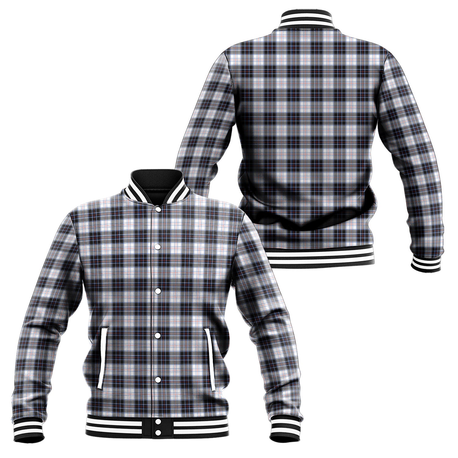 MacRae Dress Modern Tartan Baseball Jacket Unisex - Tartan Vibes Clothing