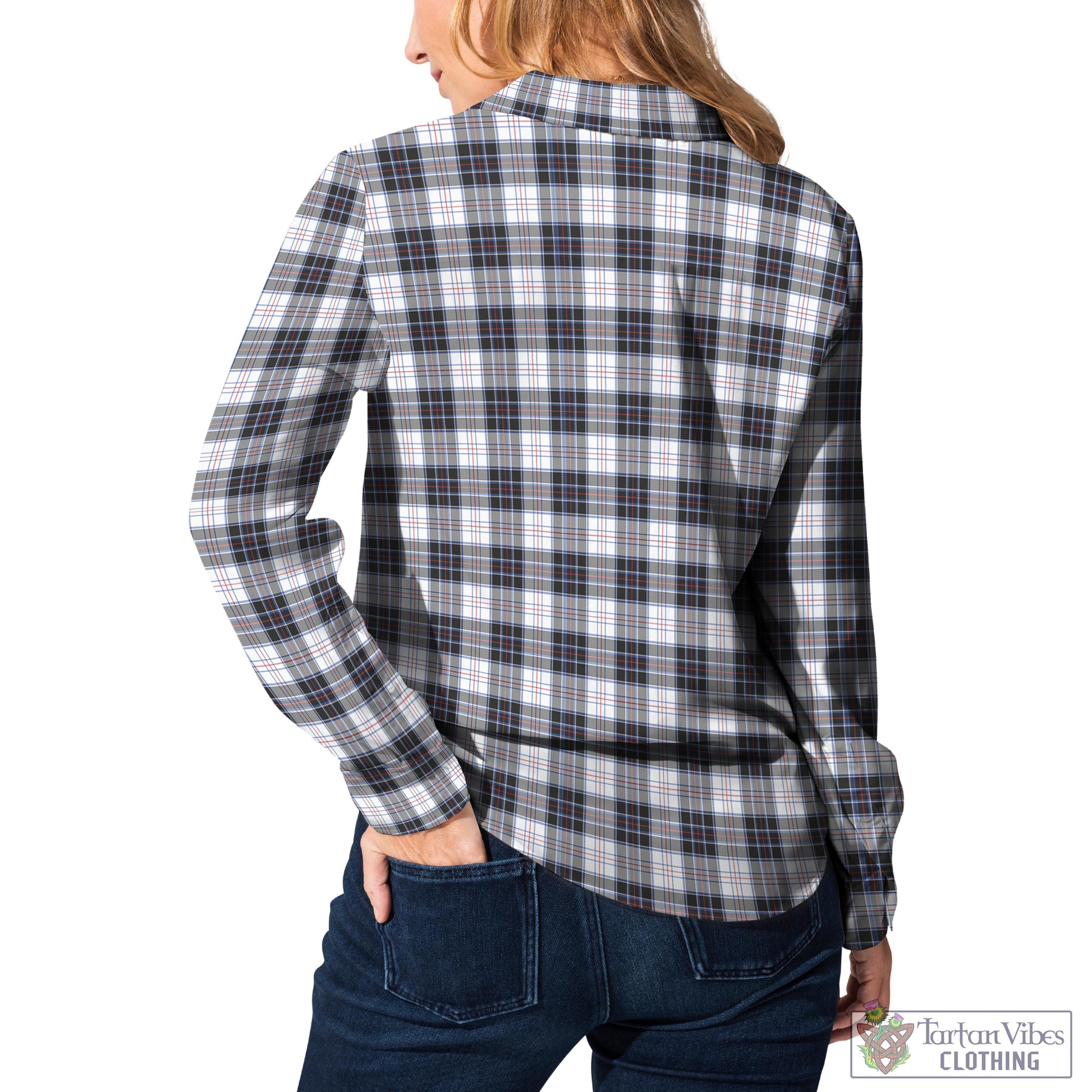 MacRae Dress Modern Tartan Womens Casual Shirt