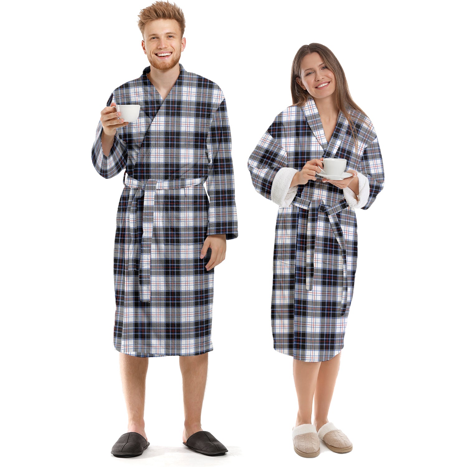 MacRae Dress Modern Tartan Bathrobe Unisex S - Tartan Vibes Clothing