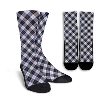 MacRae Dress Modern Tartan Crew Socks Cross Tartan Style