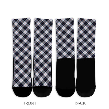 MacRae Dress Modern Tartan Crew Socks Cross Tartan Style