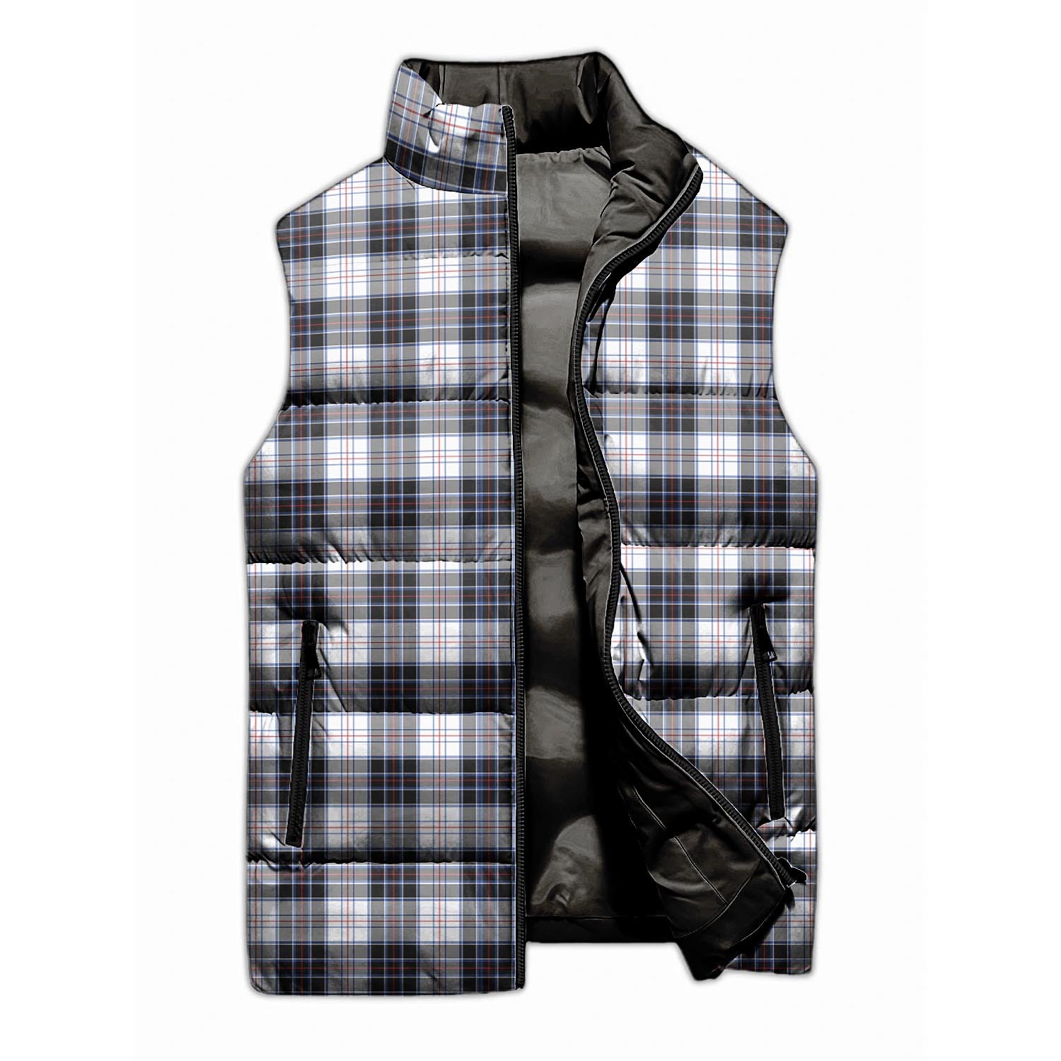 MacRae Dress Modern Tartan Sleeveless Puffer Jacket - Tartanvibesclothing