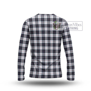 MacRae Dress Modern Tartan Long Sleeve T-Shirt with Family Crest DNA In Me Style