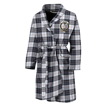 MacRae Dress Modern Tartan Bathrobe with Family Crest