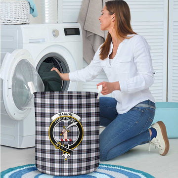 MacRae Dress Modern Tartan Laundry Basket with Family Crest