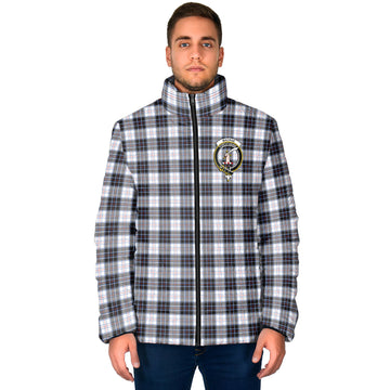 MacRae Dress Modern Tartan Padded Jacket with Family Crest