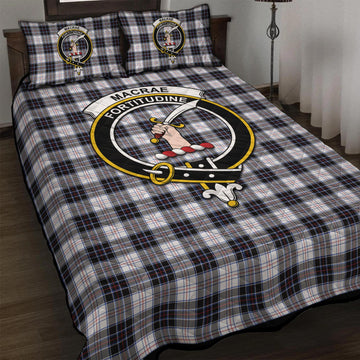 MacRae Dress Modern Tartan Quilt Bed Set with Family Crest