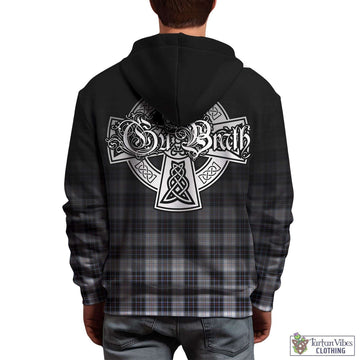 MacRae Dress Modern Tartan Hoodie Featuring Alba Gu Brath Family Crest Celtic Inspired