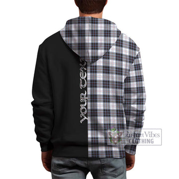 MacRae Dress Modern Tartan Hoodie with Family Crest and Half Of Me Style