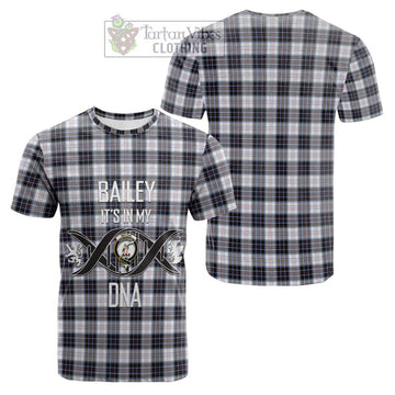 MacRae Dress Modern Tartan Cotton T-shirt with Family Crest DNA In Me Style