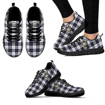 MacRae Dress Modern Tartan Sneakers with Family Crest