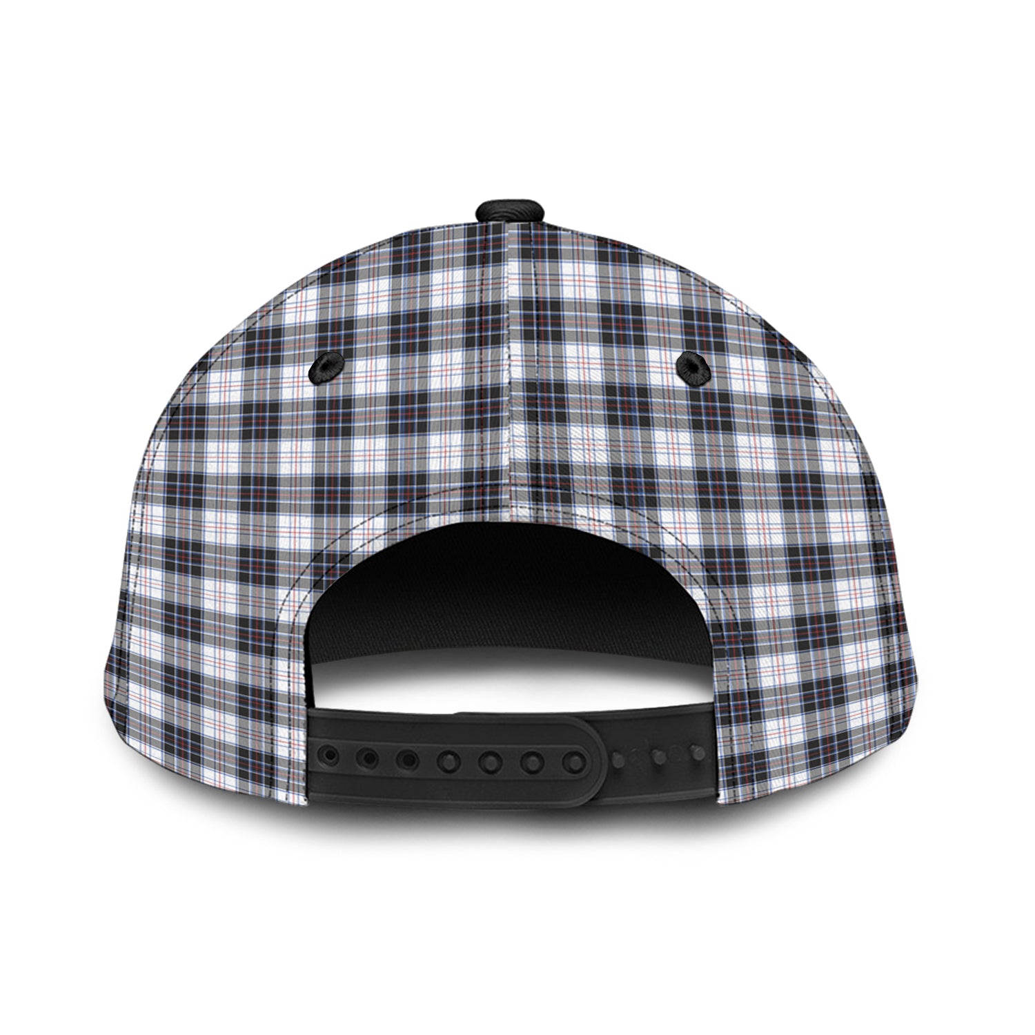 MacRae Dress Modern Tartan Classic Cap with Family Crest - Tartan Vibes Clothing