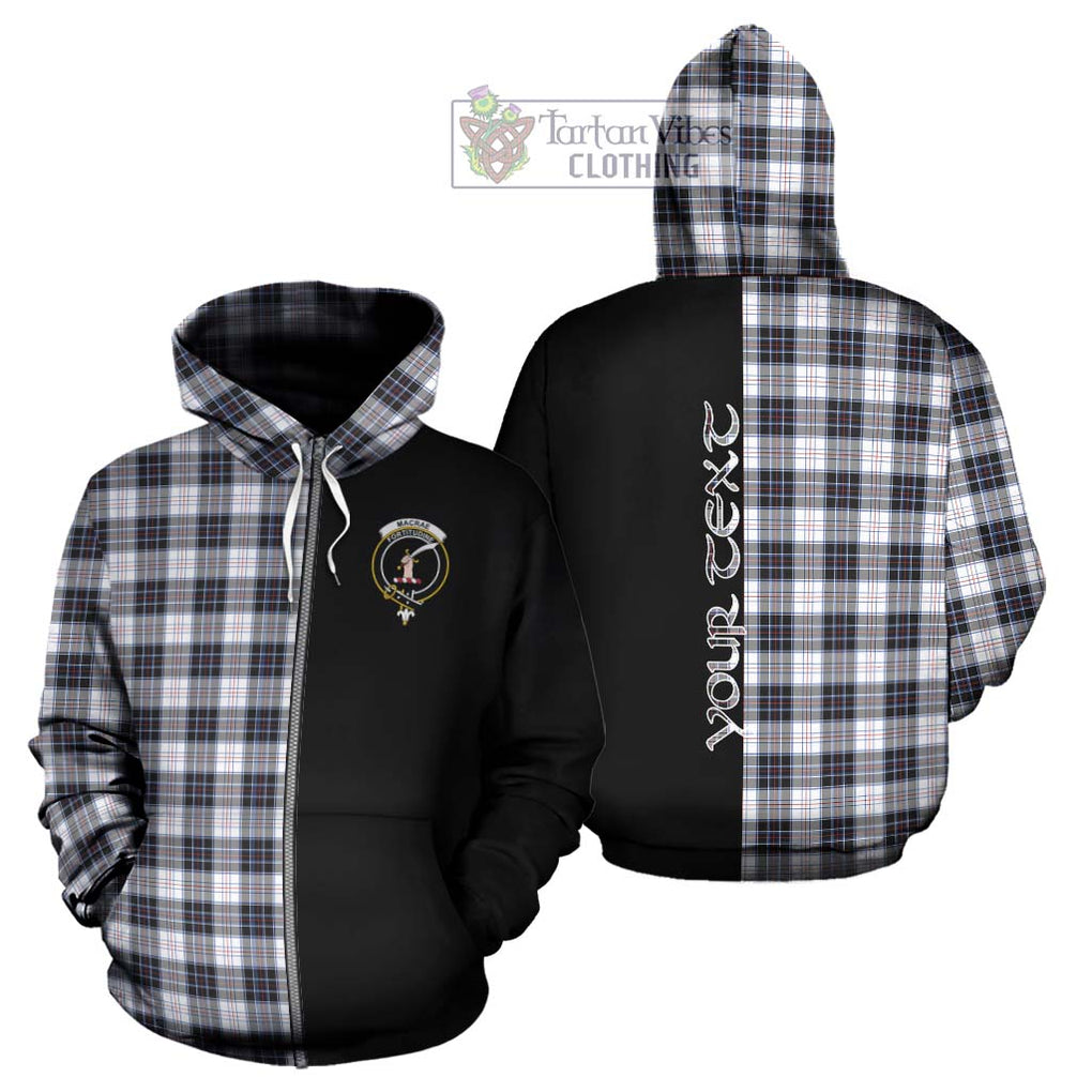 MacRae Dress Modern Tartan Hoodie with Family Crest and Half Of Me Style - Tartanvibesclothing Shop